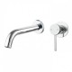 Euro 65mm Round Chrome Bathtub/Basin Mixer with Bath Spout Wall Mounted